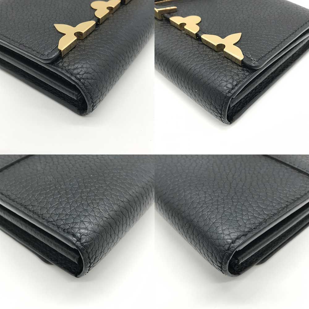 ルイヴィトン ポルトフォイユ サラトリヨン カプシーヌ ブラック M64551 中古 ルイヴィトン ポルトフォイユ サラトリヨン カプシーヌ ブラック