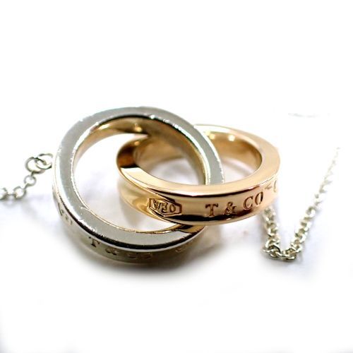 ティファニー インターロッキングネックレス1837 750×SV925コンビ