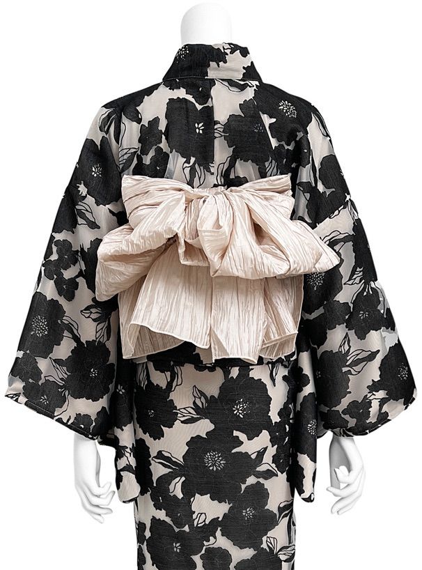 tu1086] 3点セット2Wayオーガンジー花柄セパレート浴衣 - メルカリ