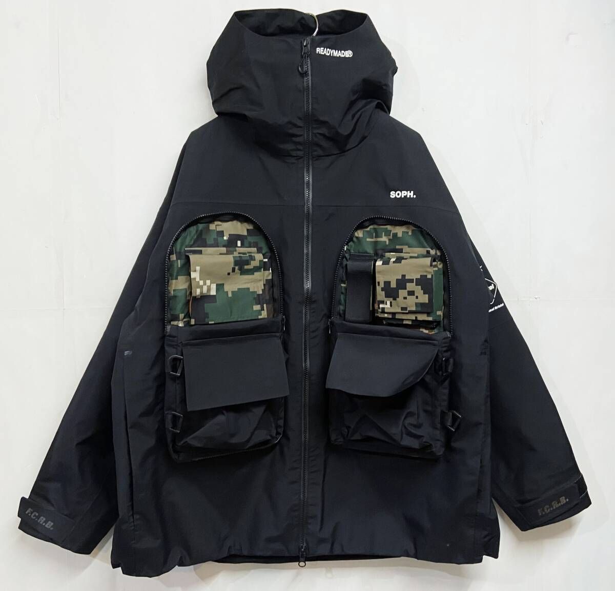 F.C.Real Bristol X READYMADE ブリストル レディメイド 3L MULTI POCKET JACKET 3レイヤー  マルチポケットジャケット Black 黒 - メルカリ