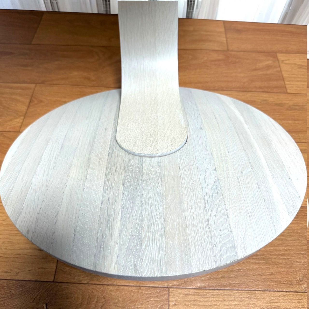 ☆美品 カリモク家具 TU0102 シアーホワイト サイドテーブル 高