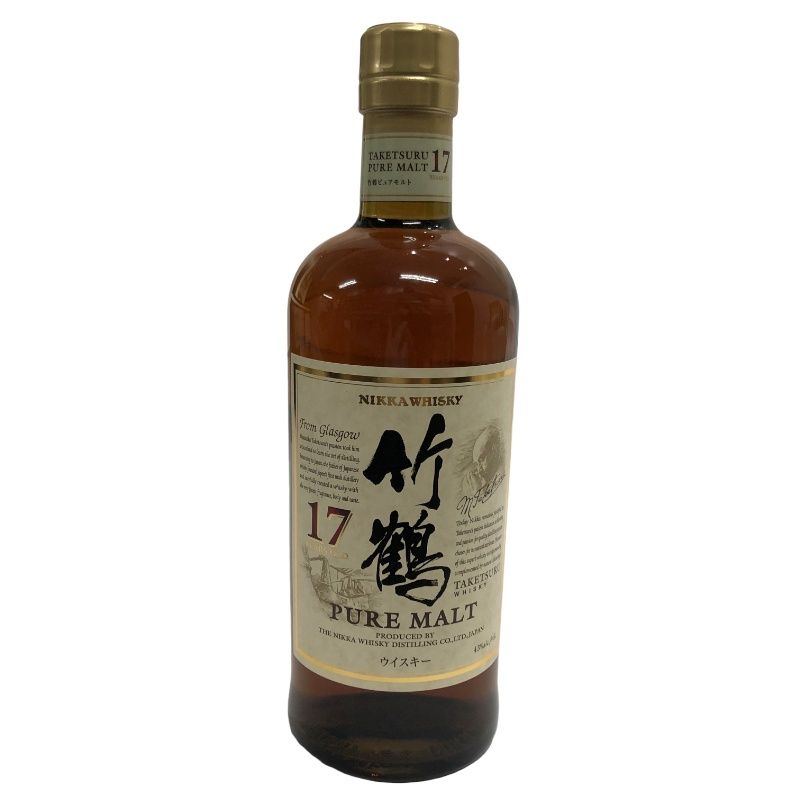 ウイスキー NIKKA ニッカ 竹鶴 17年 ピュアモルト 700ml 43度 未開栓品 22510K209