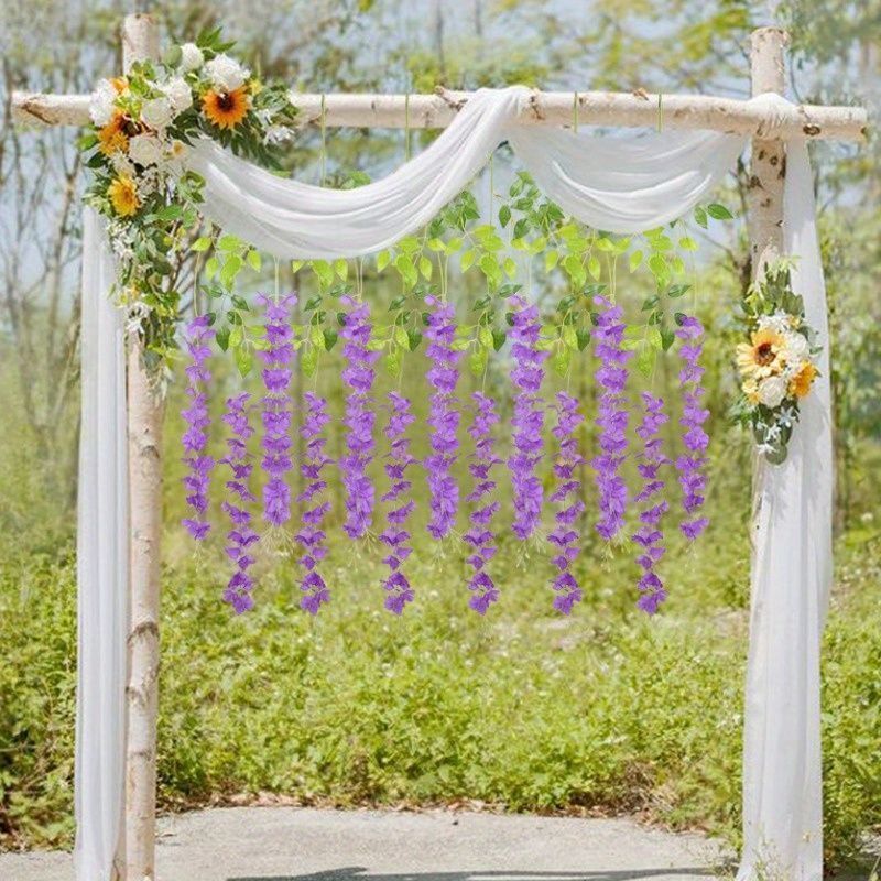 ガーデン 造花 36パック セット販売 フジヤマ ハンギングフラワー ビネ 人工花偽 フジヤマブシガーランド フラワー フジヤマハンギングラタン ストリングガーデン ホーム ウォール ウェディングパーティー装飾 結婚式 飾り グリーン ピンク パープルレッド WWW_GEBZETESISAT_COM_TR