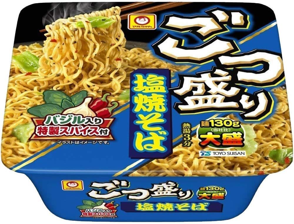 東洋水産 マルちゃん ごつ盛り 塩焼そば 156g×12個入