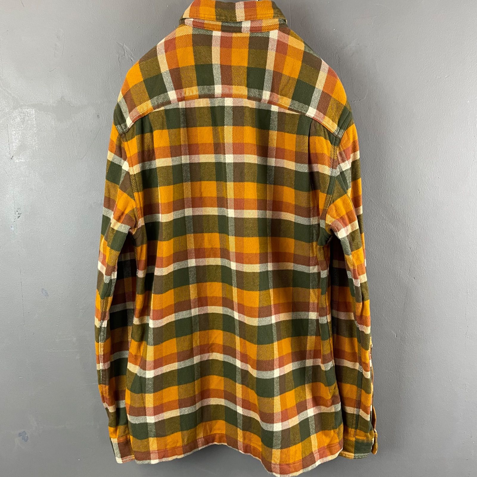 PATAGONIA Organic Cotton L/S Flannel Shirt パタゴニア オーガニックコットン 長袖シャツ チェックシャツ ネルシャツ  オレンジ STY53947 - メルカリ