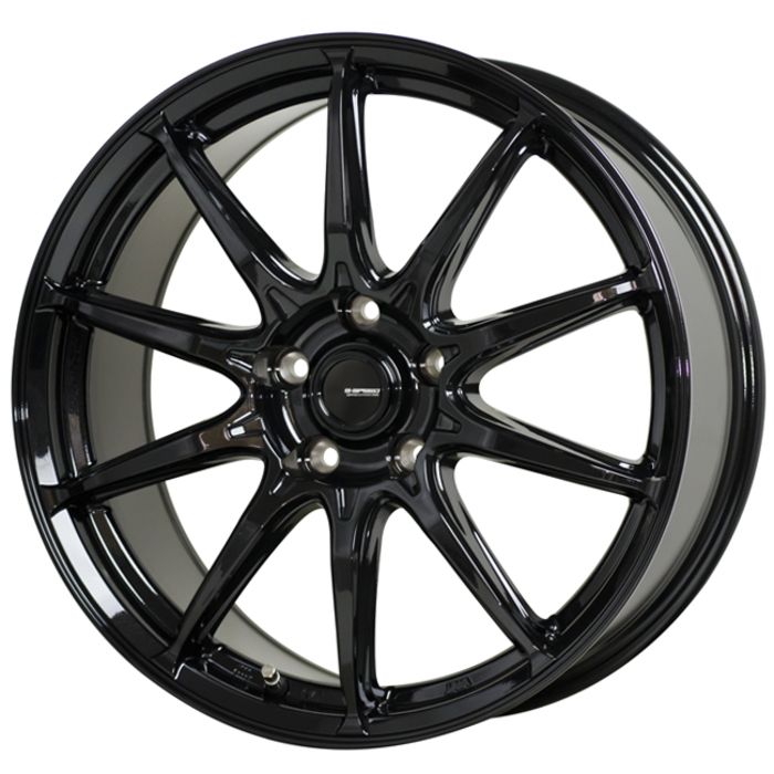 ホイール4本セット G.Speed G-05 メタリックブラック 18インチ 7J 48 5H-100