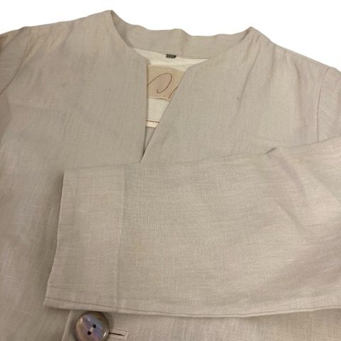 美品pallas placeパラスパレス　ヘンプリネン　ジャケットカバーオール. よそおい掲載 今期 2025夏 Pal'las Palace パラスパレス リネン