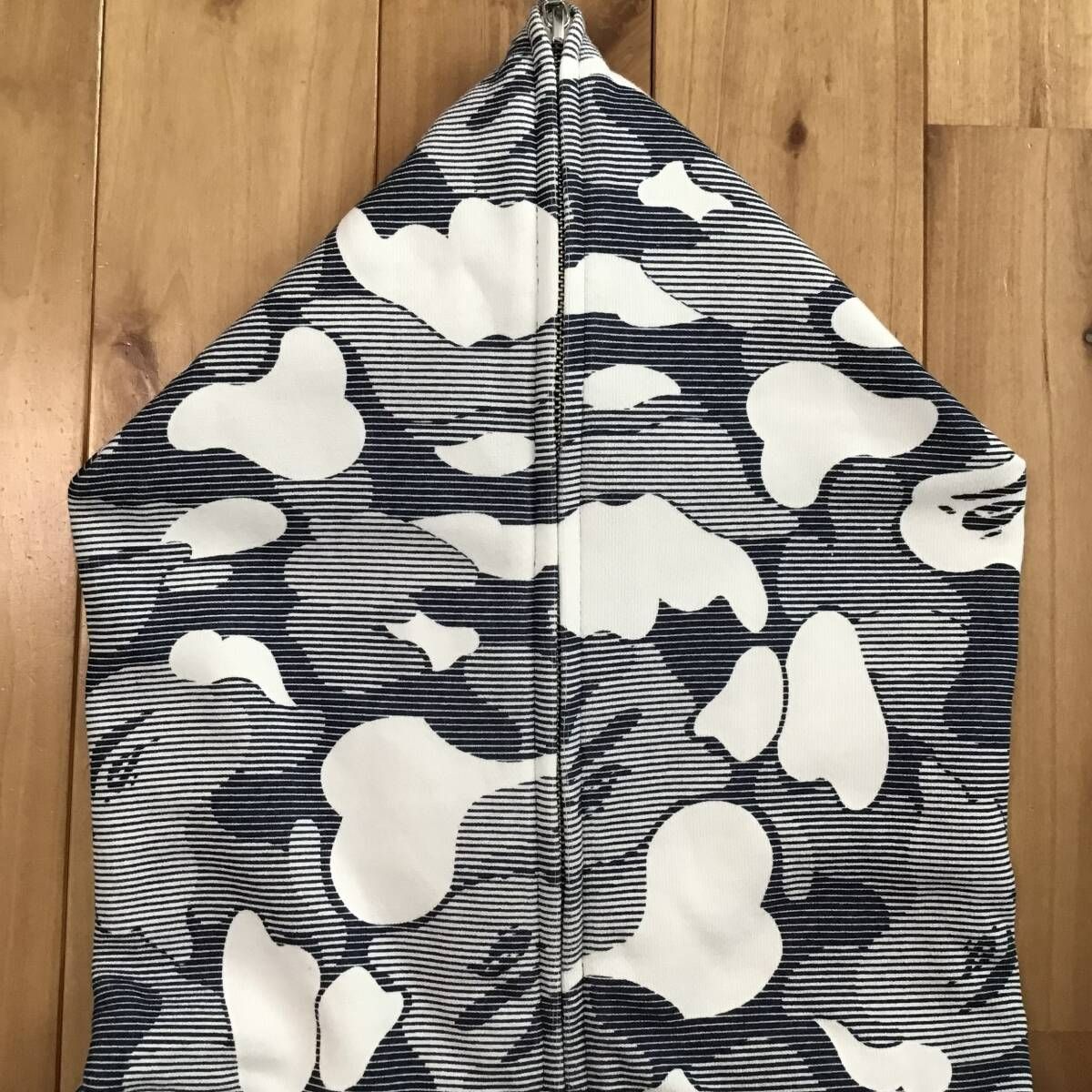 ☆新品☆ XL BAPE camo フルジップ パーカー ネイビー a bathing