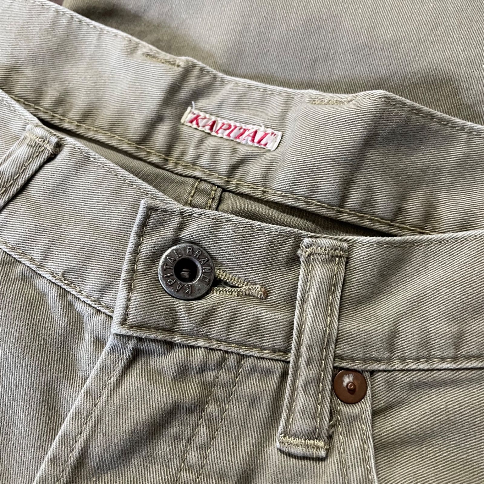 美品 KAPITAL ボーン刺繍 チノパンツ KAPITAL キャピタル Chino