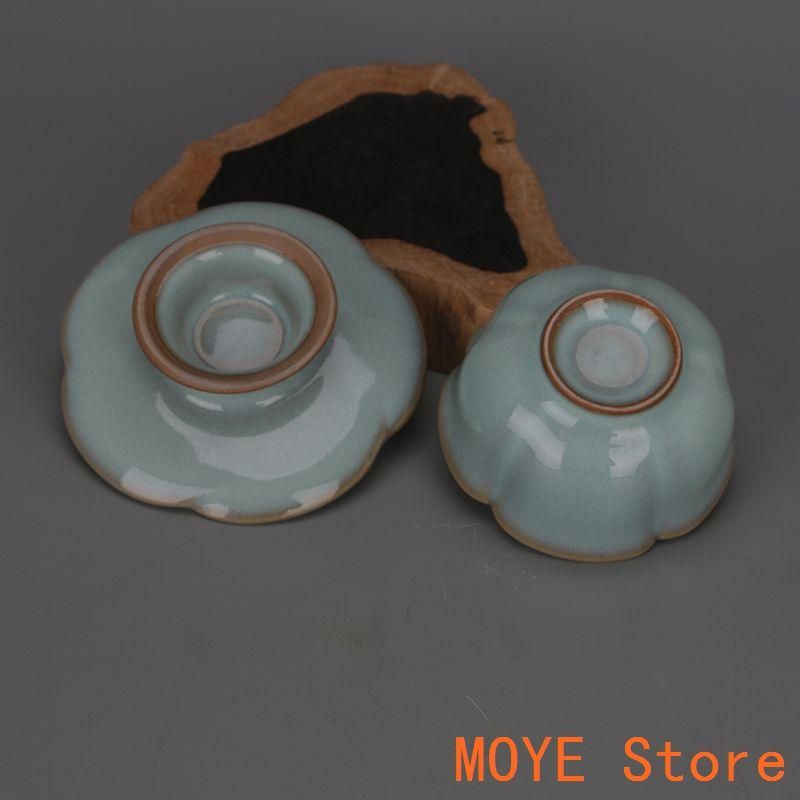 汝窯青釉開片清涼寺宝塔 置物 陶磁器 装飾品 工芸品 美術品 置物 汝窯鉄胎青釉彫り彫り三本足香炉 景徳鎮 陶磁器 装飾品 現代工芸