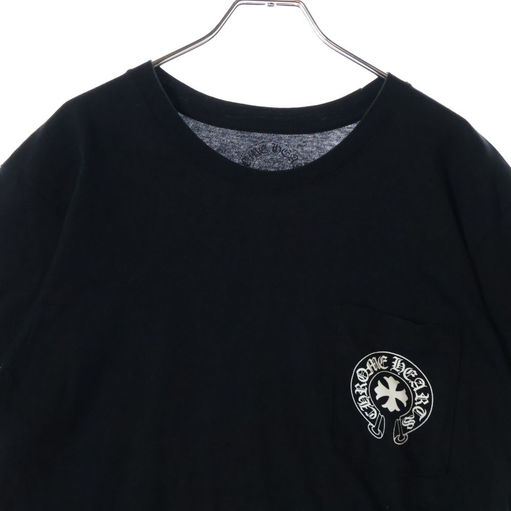 クロムハーツ　バック英字プリントTシャツ CHROME HEARTS (クロムハーツ) CH T-SHRT 1 バック英字プリントT