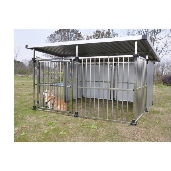 ドッグハウス DFS-M2 1坪タイプ屋外用犬小屋 大型犬 犬小屋 ステンレス製 組立品 代引不可