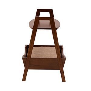 ペット サイドテーブル ブラウン 約幅54cm 完成品