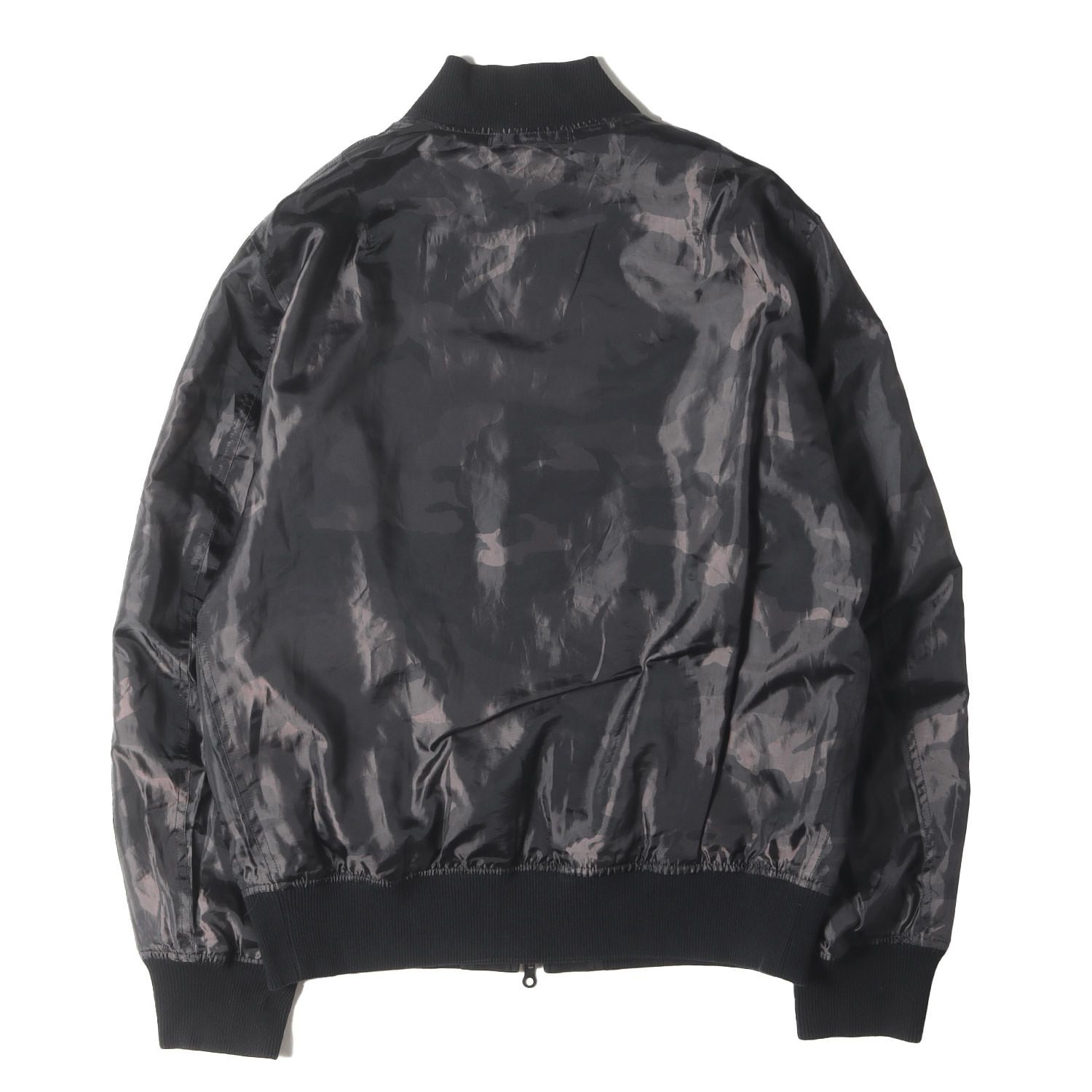 UNIFORM EXPERIMENT ユニフォームエクスペリメント ジャケット ブラック ブラックカモ 黒 サイズ 3 パッチワーク リバーシブル MA-1 ジャケット PATCH WORK JERSEY MA-1 メンズ