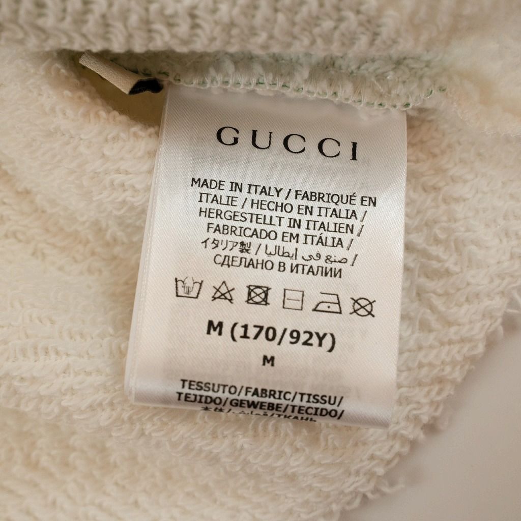 タグ付き 22AW GUCCI グッチ コットンジャージー スウェット パーカ クロップド ロゴ 白 ホワイト サイズM 688196 XJD60 レディース/TNT タグ付き 22AW GUCCI グッチ コットンジャージー スウェット