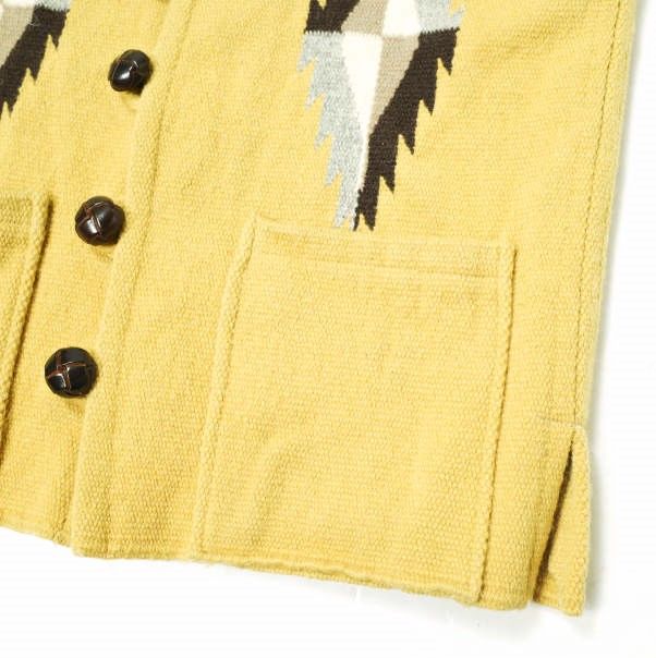 ORTEGA'S オルテガ CHIMAYO VEST チマヨベスト 36 イエロー ジレ