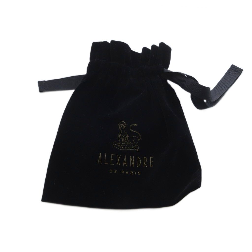 ALÉXANDRE DE PARIS ヘアバンド ブラック アレクサンドルドゥパリ Alexandre De Paris カチューシャ ヘア