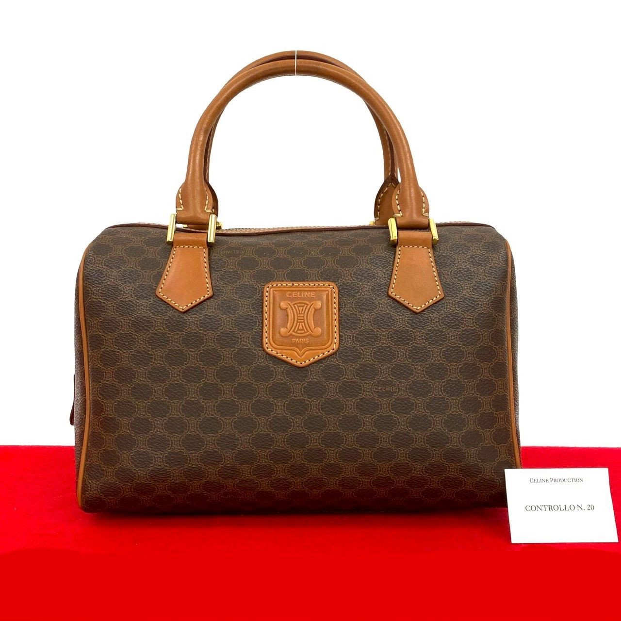 極 美品 CELINE セリーヌ ヴィンテージ マカダム ブラゾン 柄