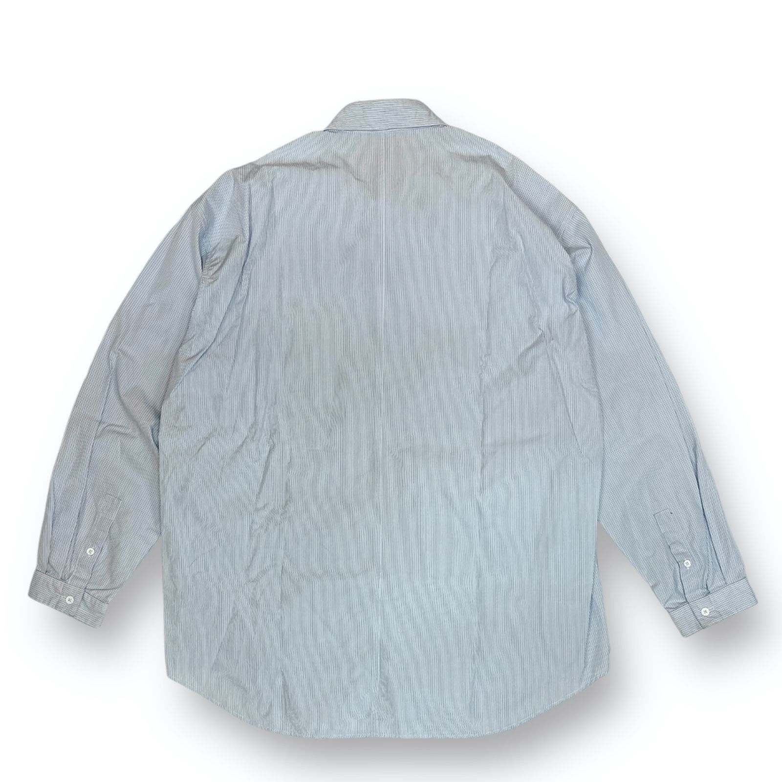 定価42900円 ATON SHRINK STRIPE OVERSIZED SHIRT シュリンク