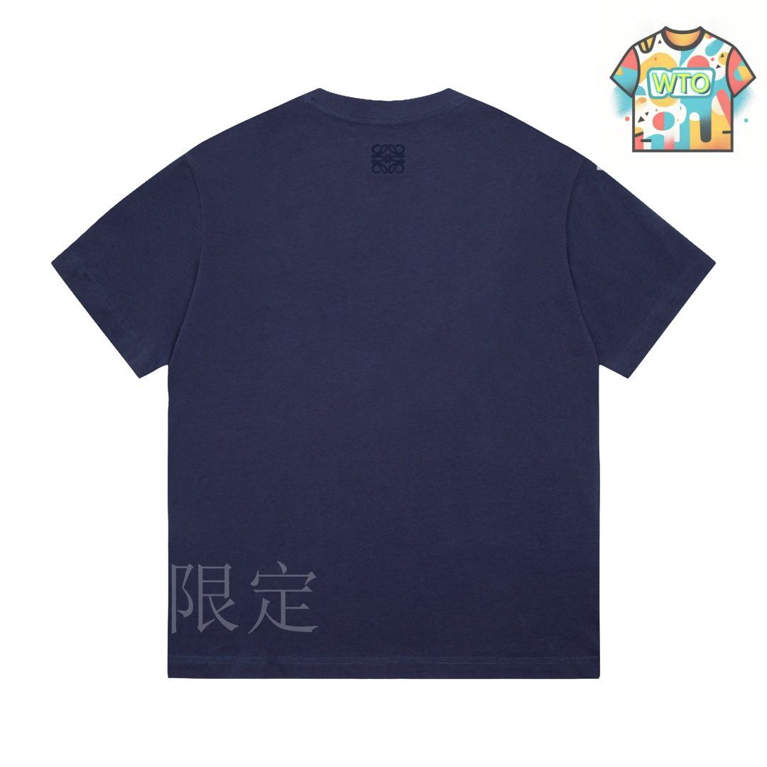 【25SS】ロエベ メンズ Tシャツ LOEWE刺繍 プレゼントにも☆ 今日特価】Loewe ロエベ 25ss 巳年限定プリント刺繍 T シャツ-2
