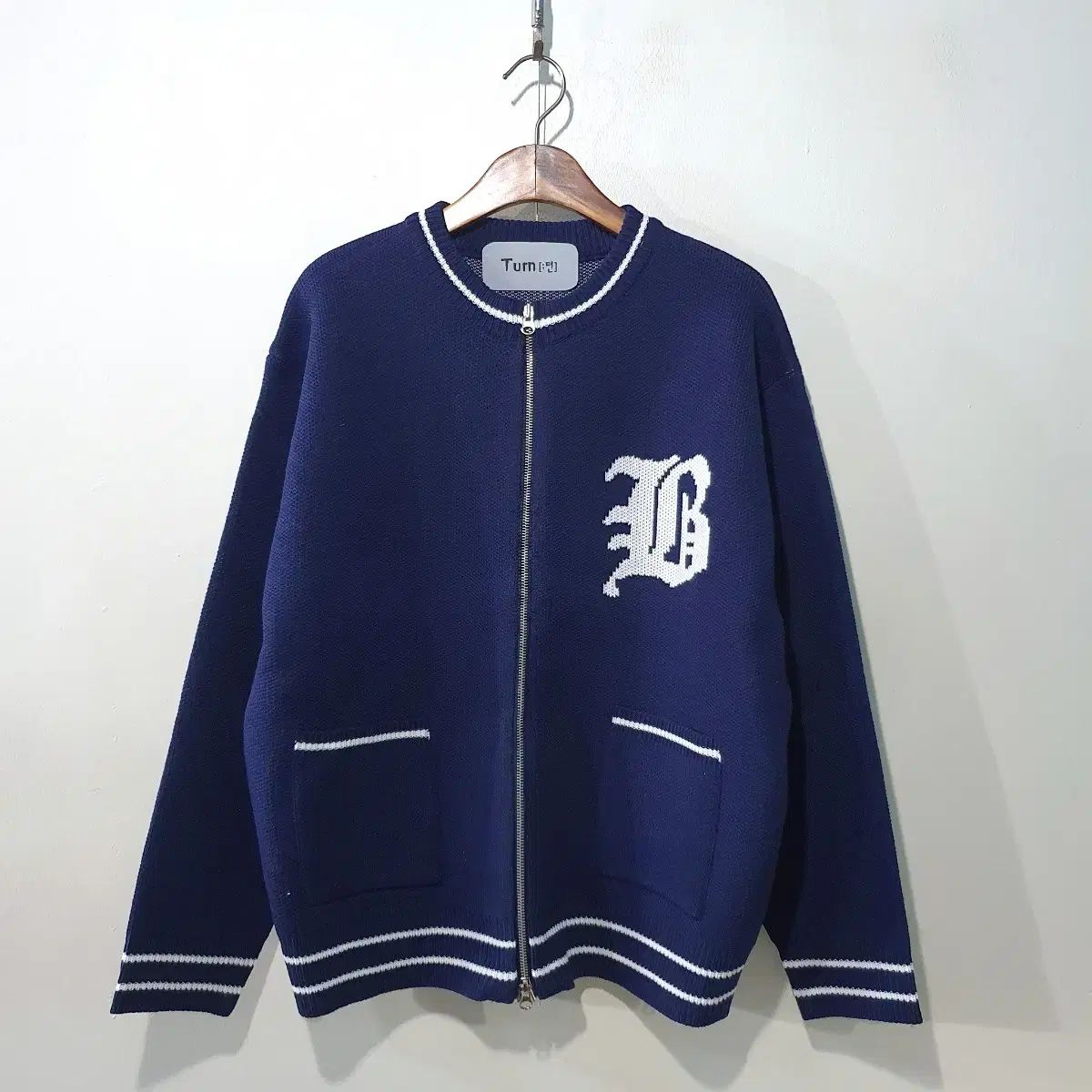 FW Bフォント バイ ニット ジップアップ 3color