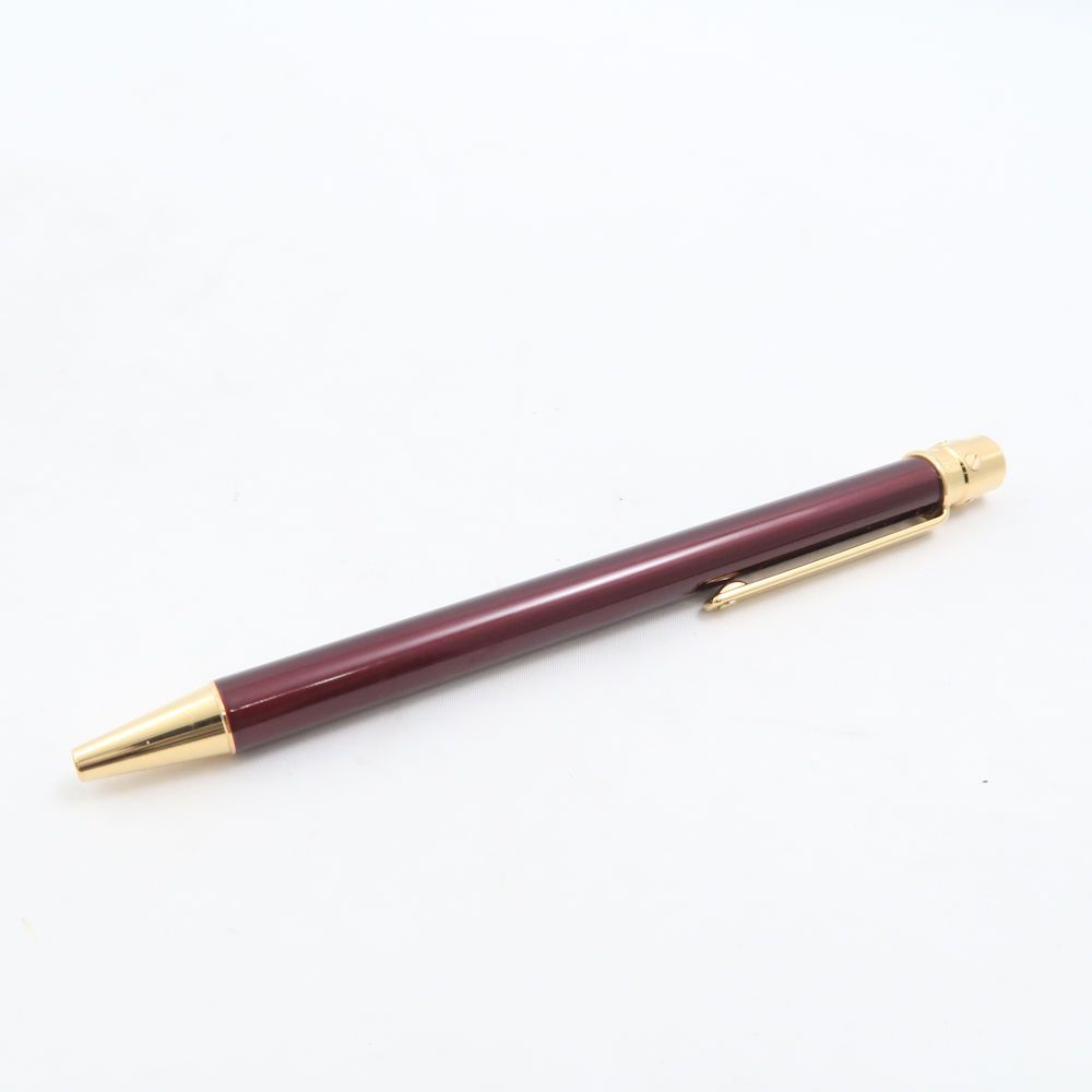 Cartier カルティエ サントス ドゥ カルティエ ボールペン GP×レジン ボルドー ボールペン HT536W3