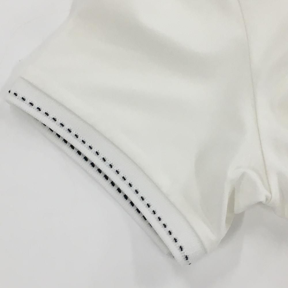 BRIEFING - 【美品】ブリーフィング 半袖ハイネックシャツ 白×黒 袖口ステッチ レディース S ゴルフウェア BRIEFING BRIEFING GOLF ブリーフィング バイカラー ハイネック半袖シャツ