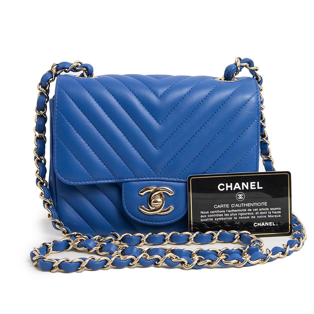 シャネル ココマーク シェブロン Vステッチ ミニ チェーン ショルダー