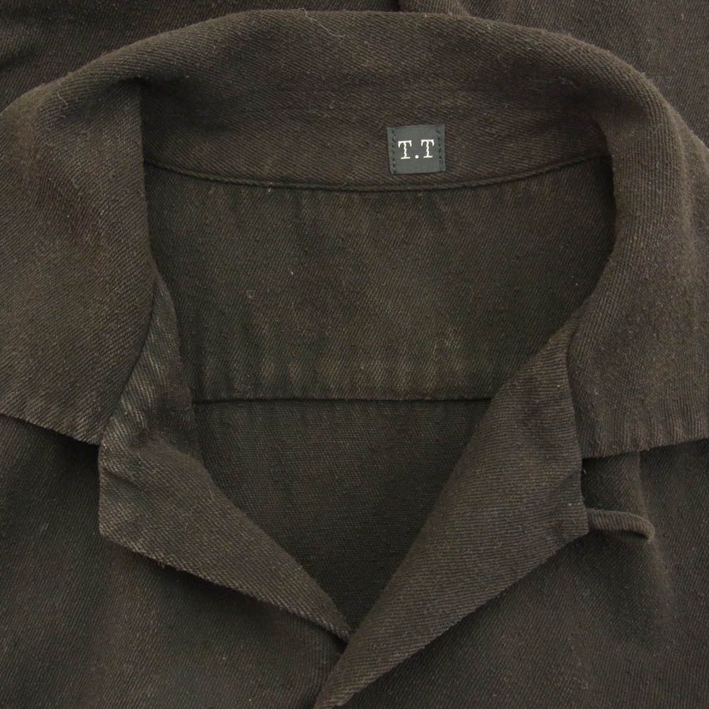 T.T タイガ タカハシ T.T LOT.101 オープンカラー シャツ T.T - LOT.101 Open Collar Shirt - TAIGA TAKAHASHI | ALTERFATE