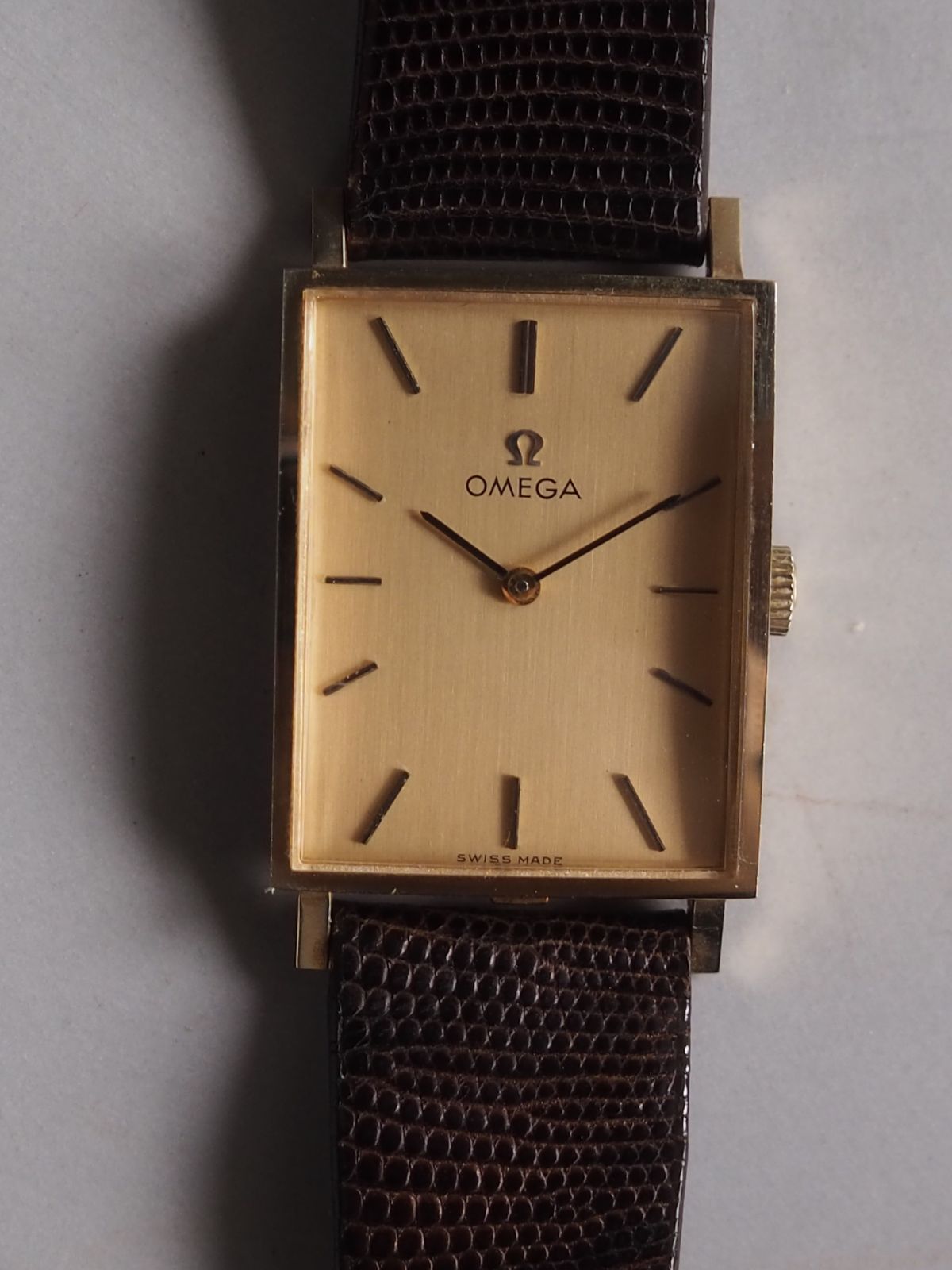 OMEGA RECTANGULAR WATCH 14K GOLD オメガ レクタンギュラー 14K ゴールド ウォッチ ヴィンテージ