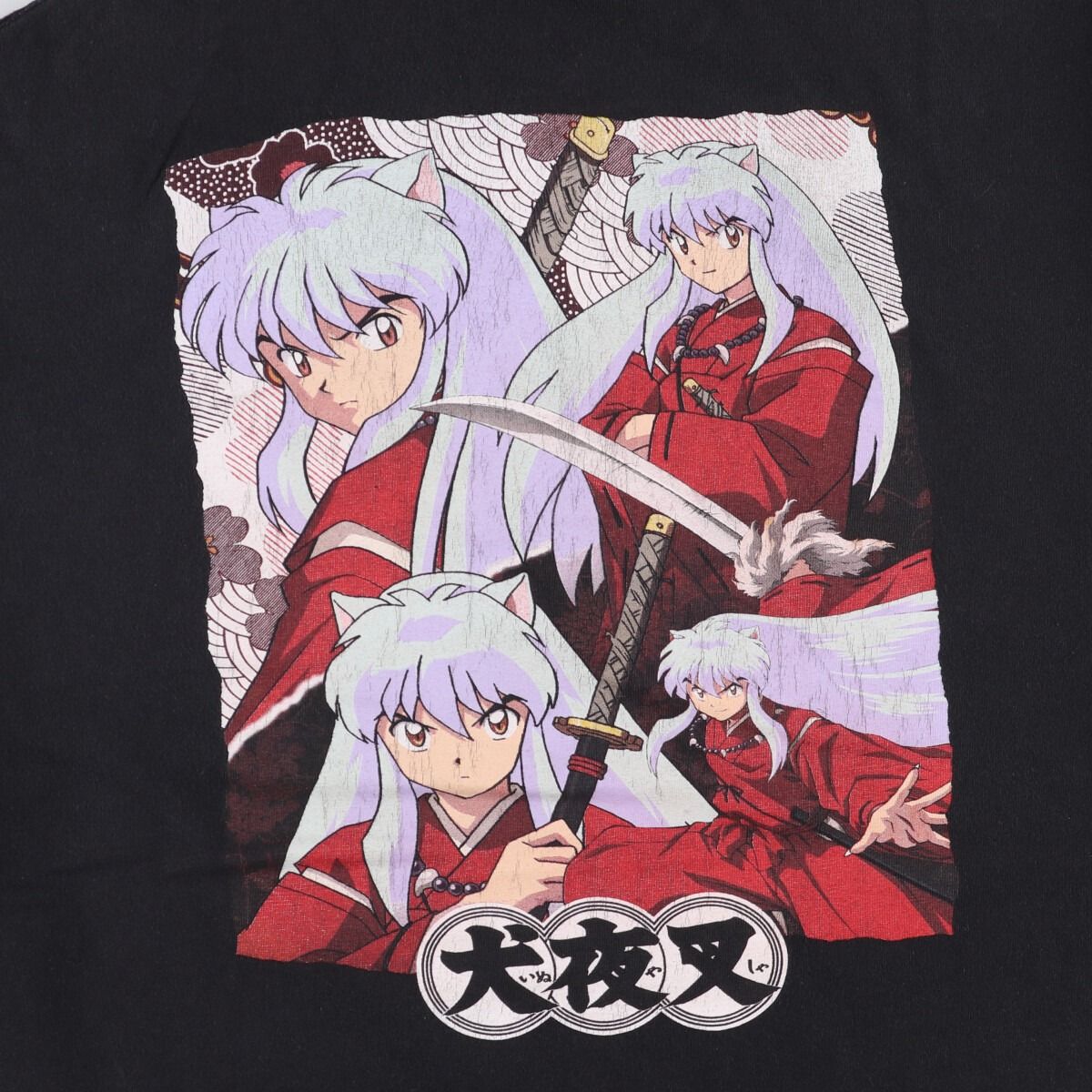 古着 INUYASHA 犬夜叉 アニメ キャラクタープリントTシャツ メンズM 