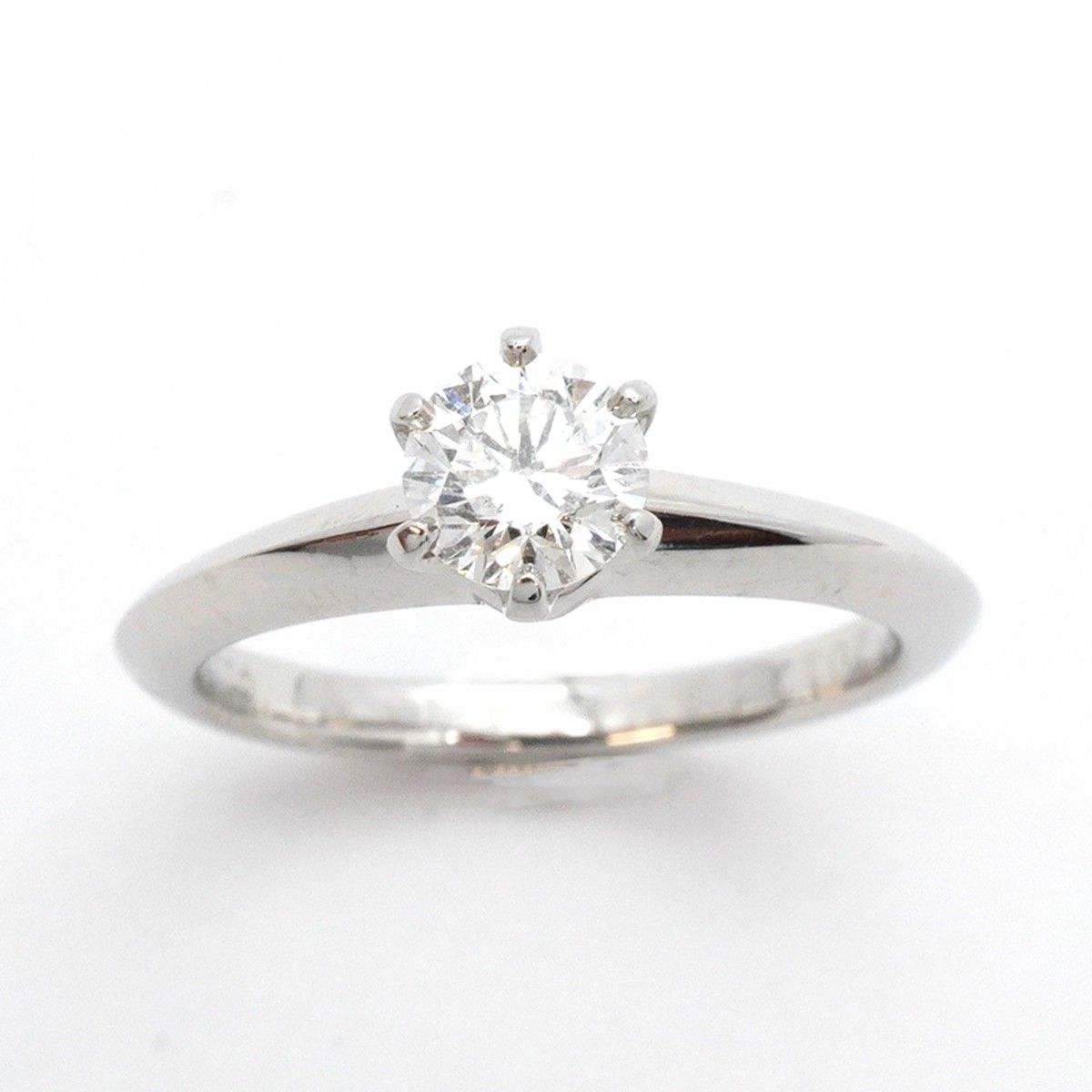 5jmb0031 ティファニー リング ソリティア 1PD Pt950 プラチナ ダイヤモンド 0.40ct 6号 レディース