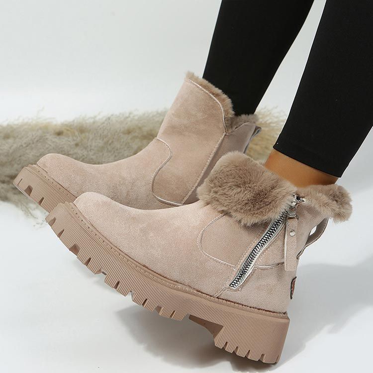 ムートンブーツ ショートブーツ レディース 裏起毛 サイドファスナー 暖かい もこもこ 痛くない 履きやすい 防寒 冬 靴 pdd8899