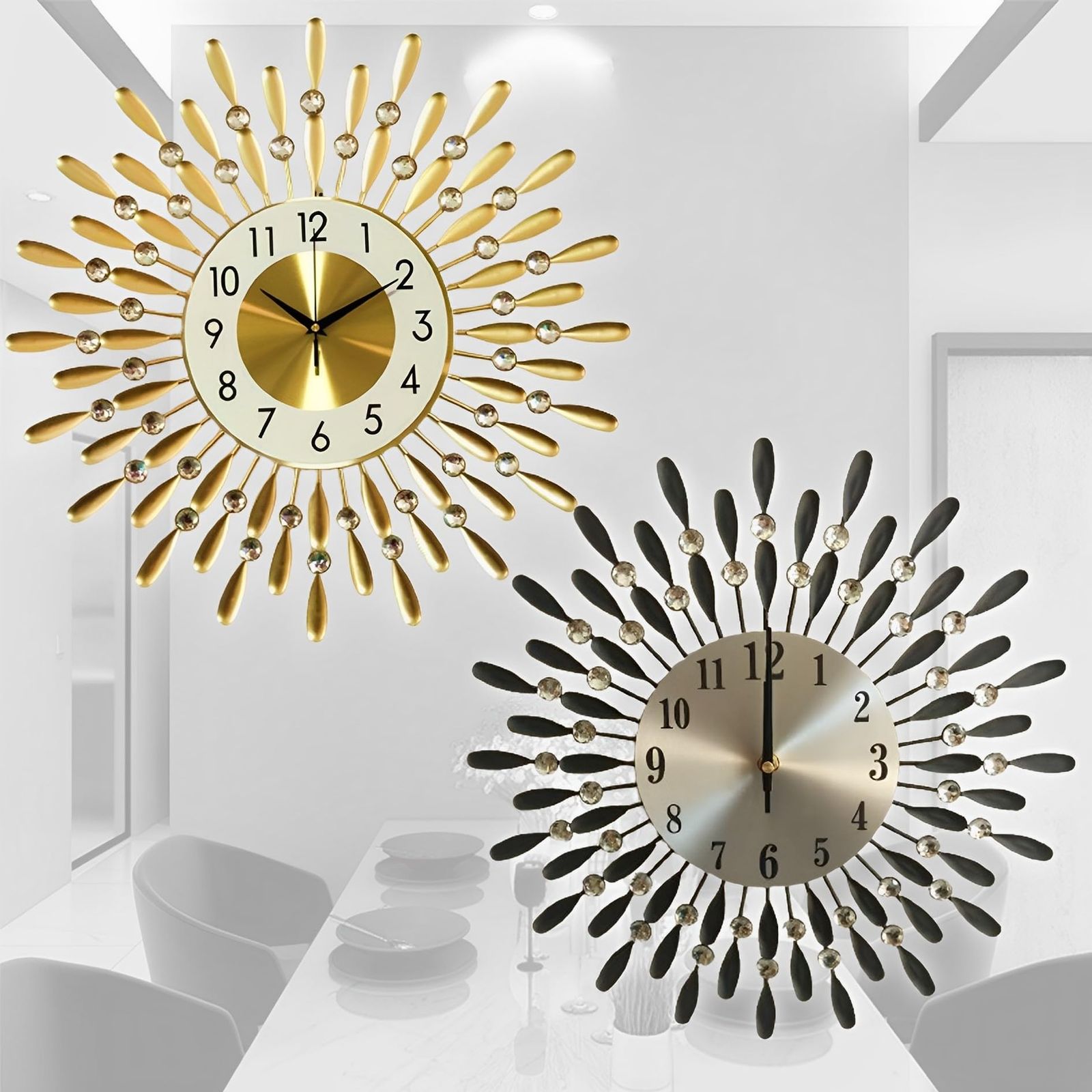 Z掛け時計 壁掛け時計 壁掛け 北欧 かわいい おしゃれ 電波 夜 寝室5