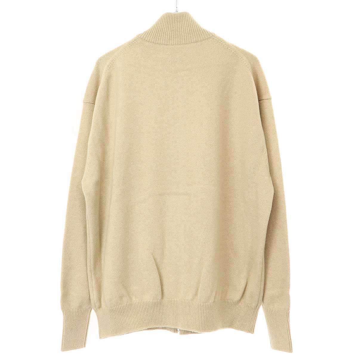 HERILL ヘリル 23AW Goldencash Zipup Sweater ゴールデンキャッシュカシミヤジップカーディガン  23-080-HL-8070-3 ベージュ 5 - メルカリ