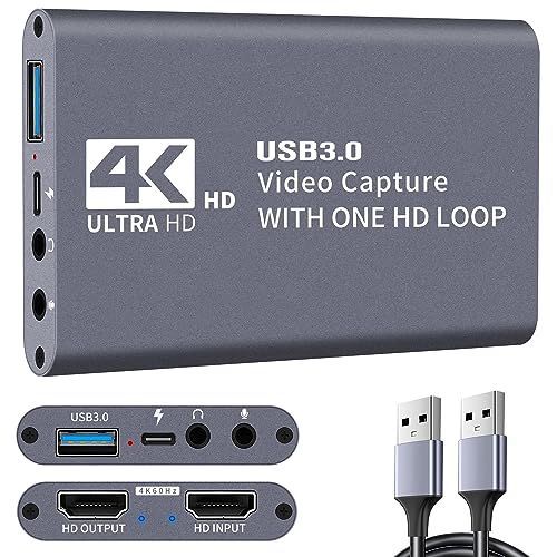 4K@60Hz HDMI キャプチャーボード USB3.0 60FPS ゲームキャプチャー