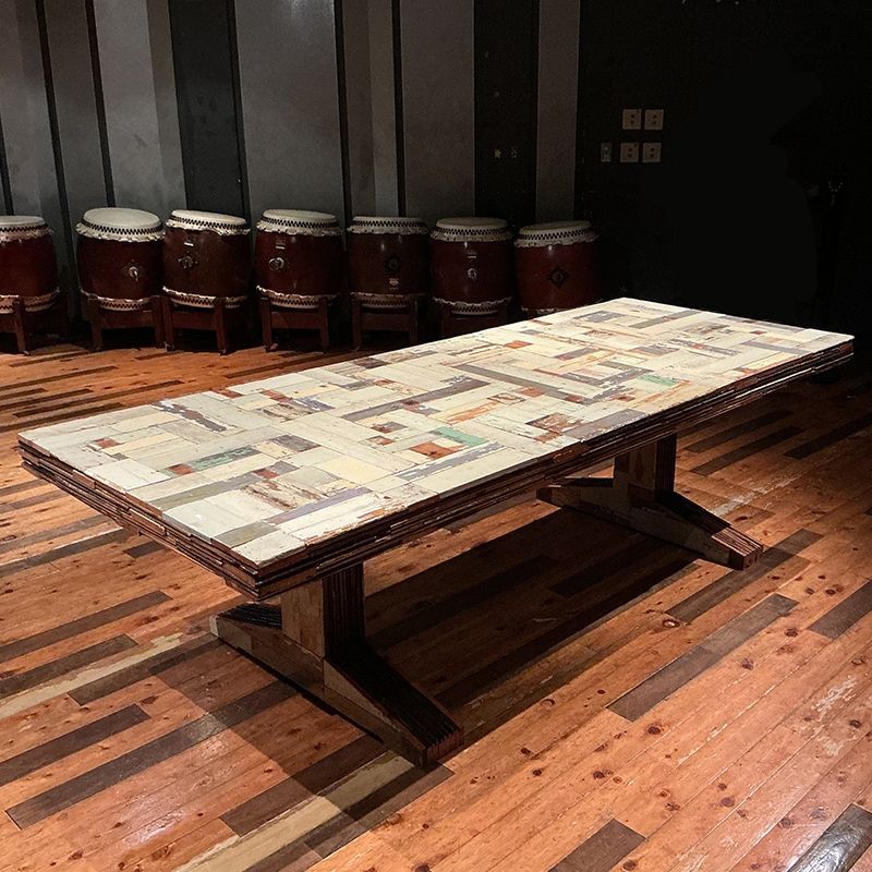 Waste Table in Scrapwood ダイニングテーブル デスク 机