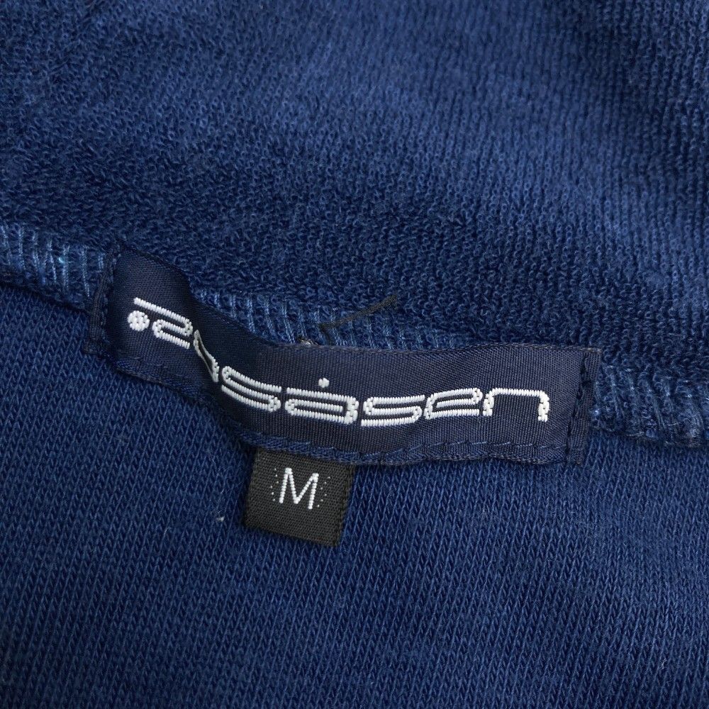 サイズ：M ROSASEN ロサーセン パイル ジップパーカー ネイビー