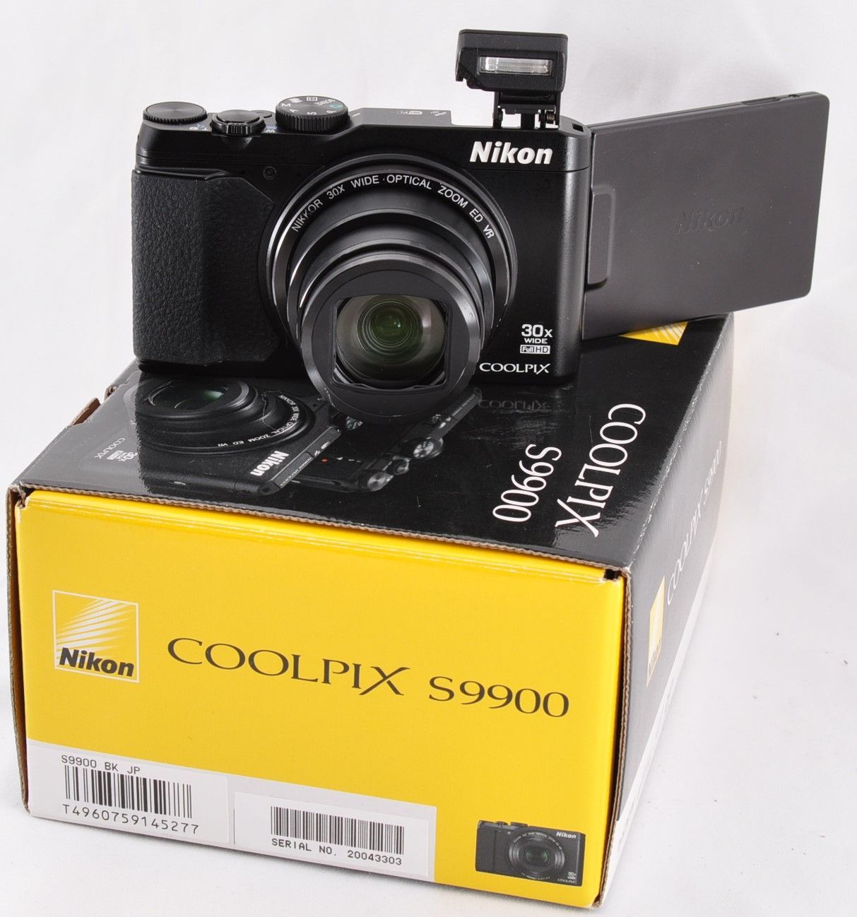 美品 Nikon ニコン COOLPIX S9900 元箱付 コンデジ　デジタルカメラ　デジカメ　黒　ブラック