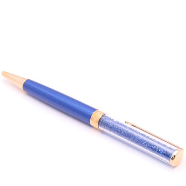 良品 箱付 スワロフスキー ボールペン 青 YSD - メルカリ