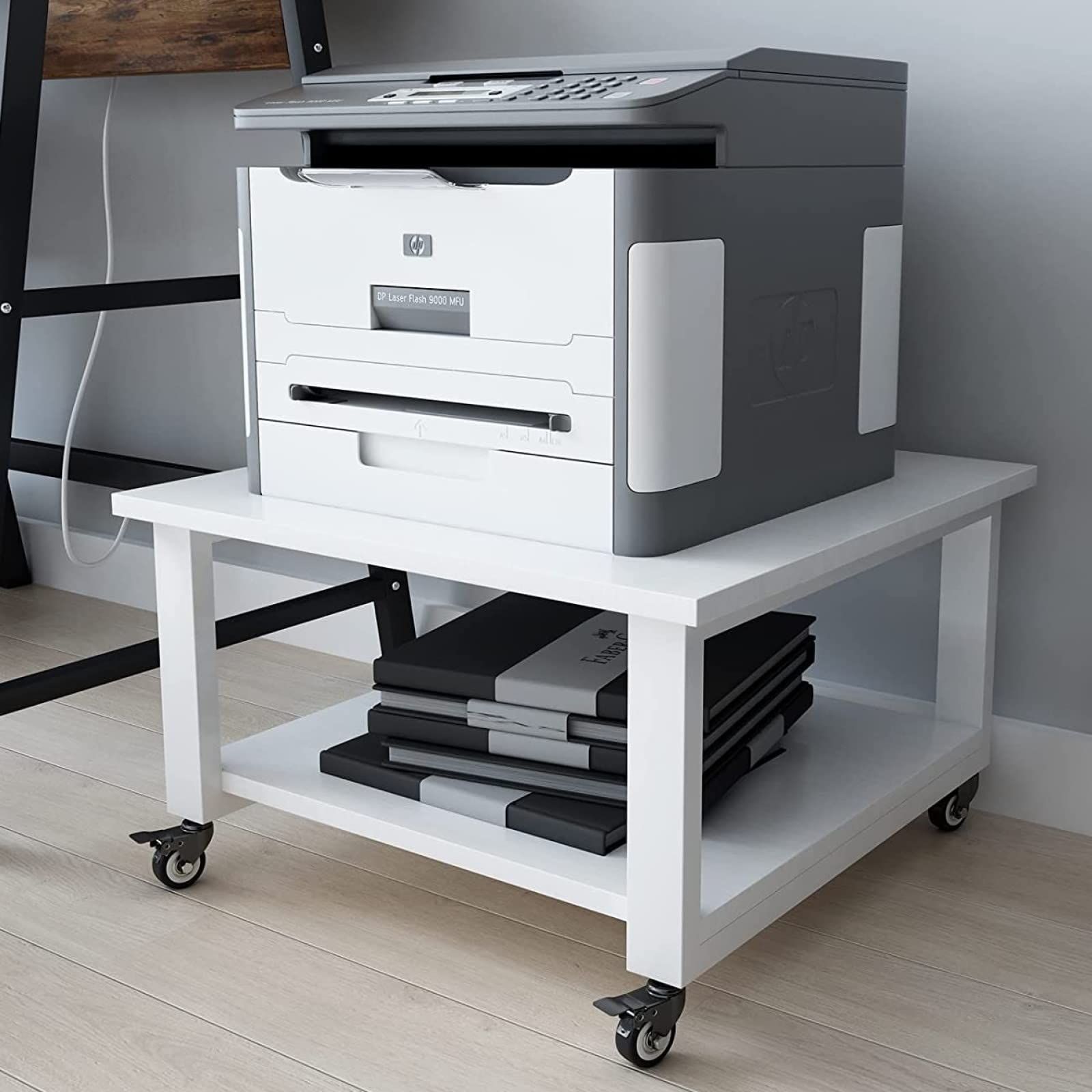 効率アップ 多機能 デスク下 収納 プリンター台 ラック