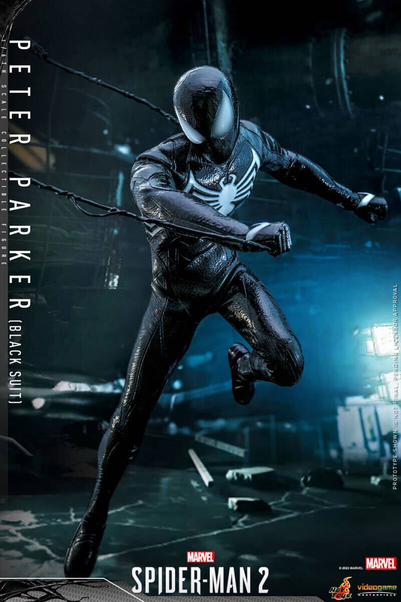 ホットトイズMarvel's Spider-Man 2』ブラックスーツ新品未開封 ビデオゲーム・マスターピース】『Marvel's Spider-Man 2』1/6