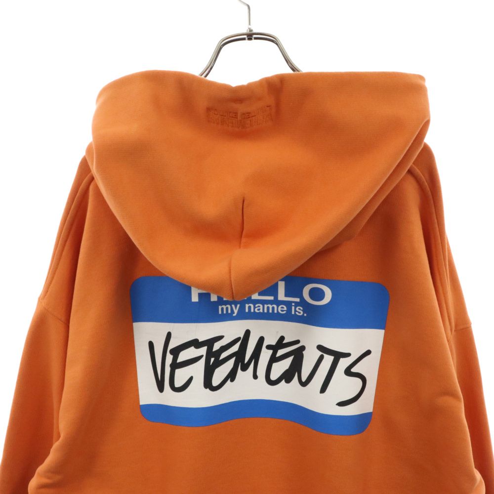 VETEMENTS ヴェトモン マイネームイズ フーディー スウェットパーカー