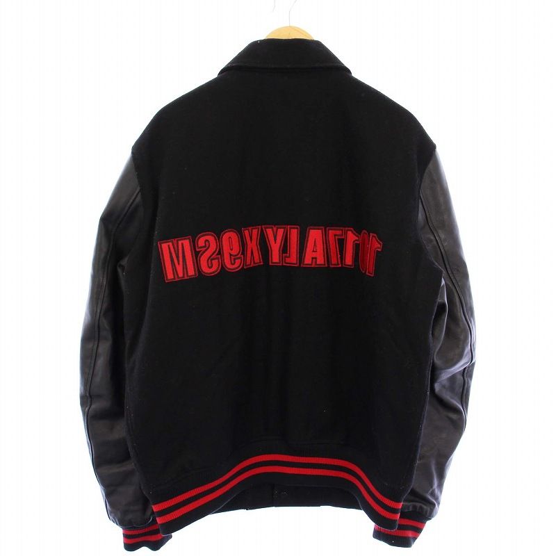 アリクス ALYX LOGO VARSITY JACKET BLACK ロゴバーシティジャケット 