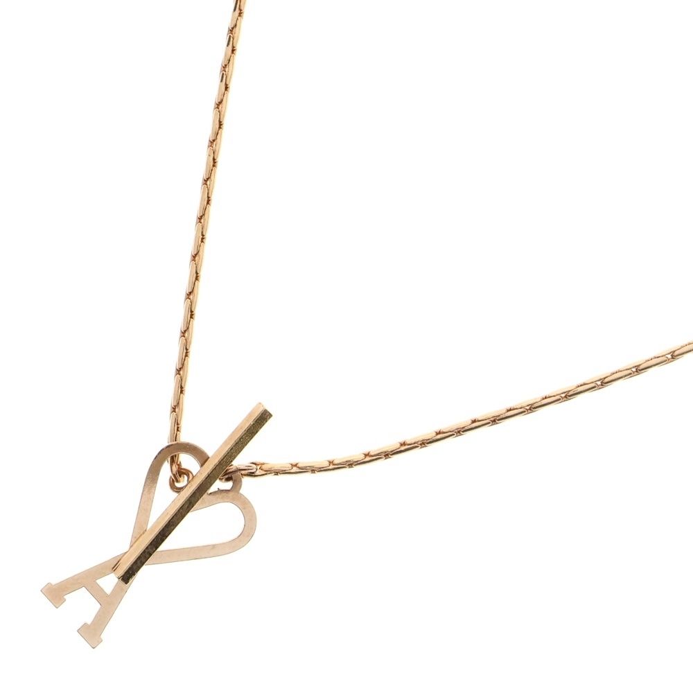 AMI Alexandre Mattiussi アミアレクサンドルマテュッシ AMI DE COEUR チェーンネックレス ゴールド UJW916