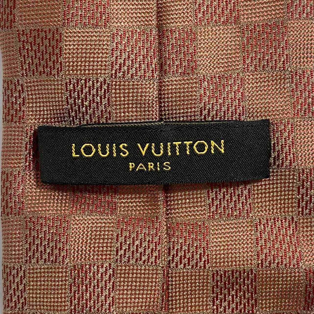 ルイヴィトン LOUIS VUITTON ダミエ柄シルクネクタイ LOUIS VUITTON】ネクタイ SILK/シルク 100% クラヴァット ダミエ