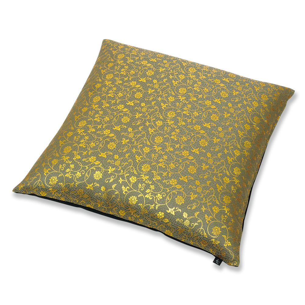 西陣の紋織Ⅱ　座布団（カバーのみ）　古代蔦　GG（利休）50×50