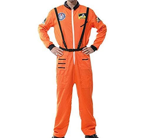 deaizaka.biz コスプレ 宇宙飛行士 宇宙服 オレンジ 大きめ 衣装 