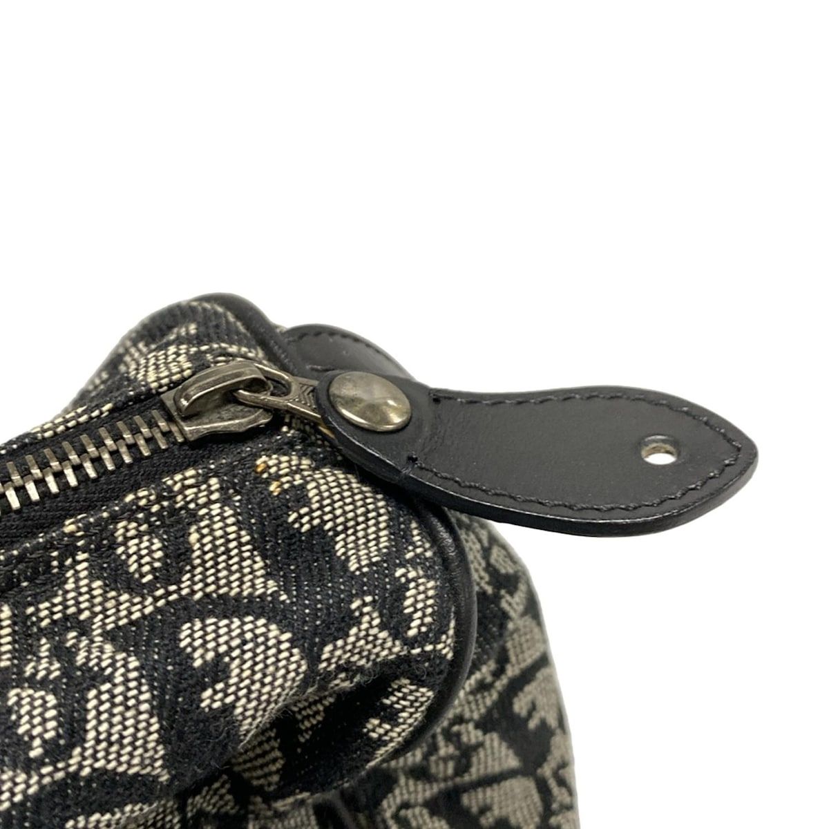 ネイビー×アイボリー ミニボストン