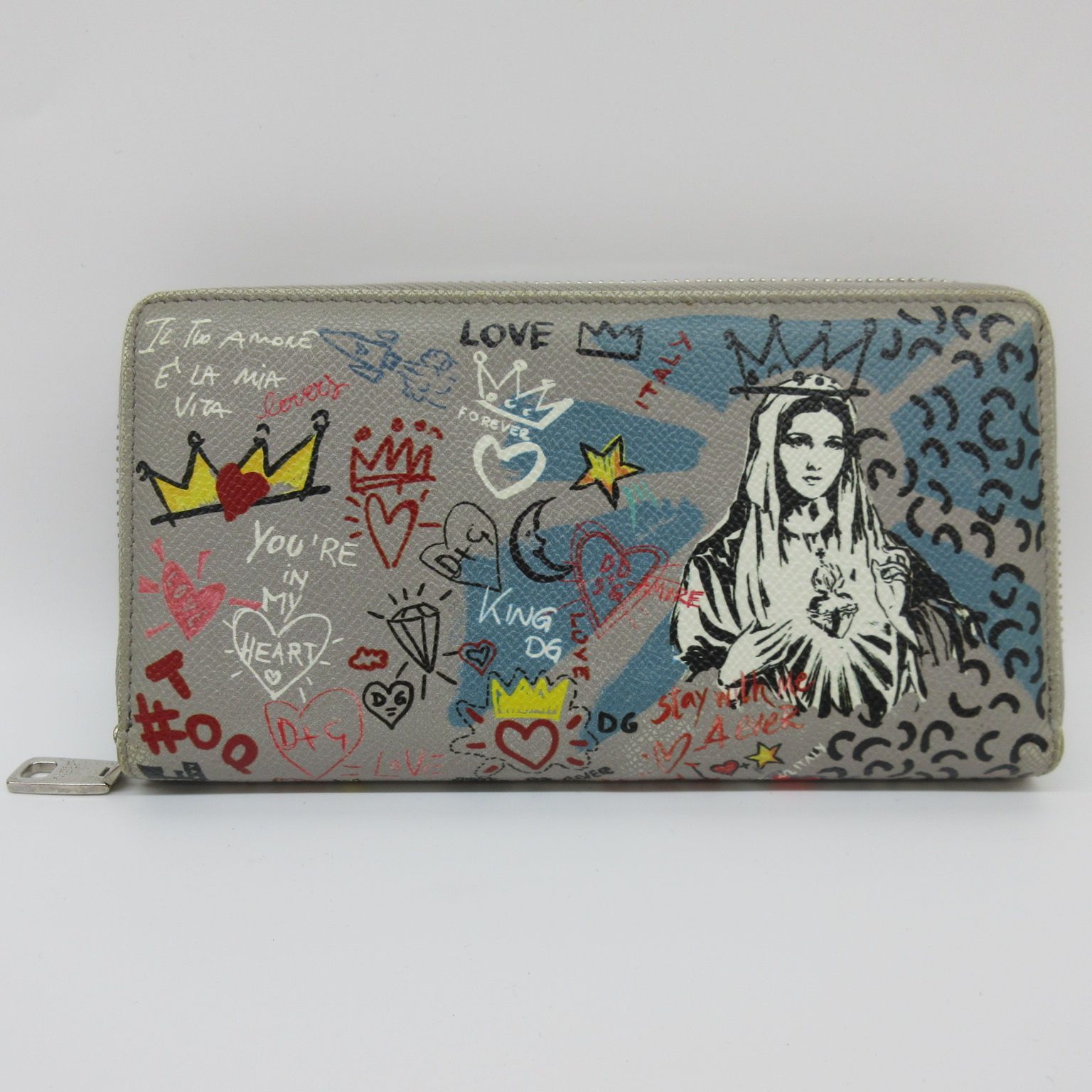 DOLCE-GABBANA|ﾄﾞﾙﾁｪｱﾝﾄﾞｶﾞｯﾊﾞｰﾅ|長財布|ﾗｳﾝﾄﾞｼﾞｯﾌﾟｲﾗｽﾄ|GREY|ｸﾞﾚｰ